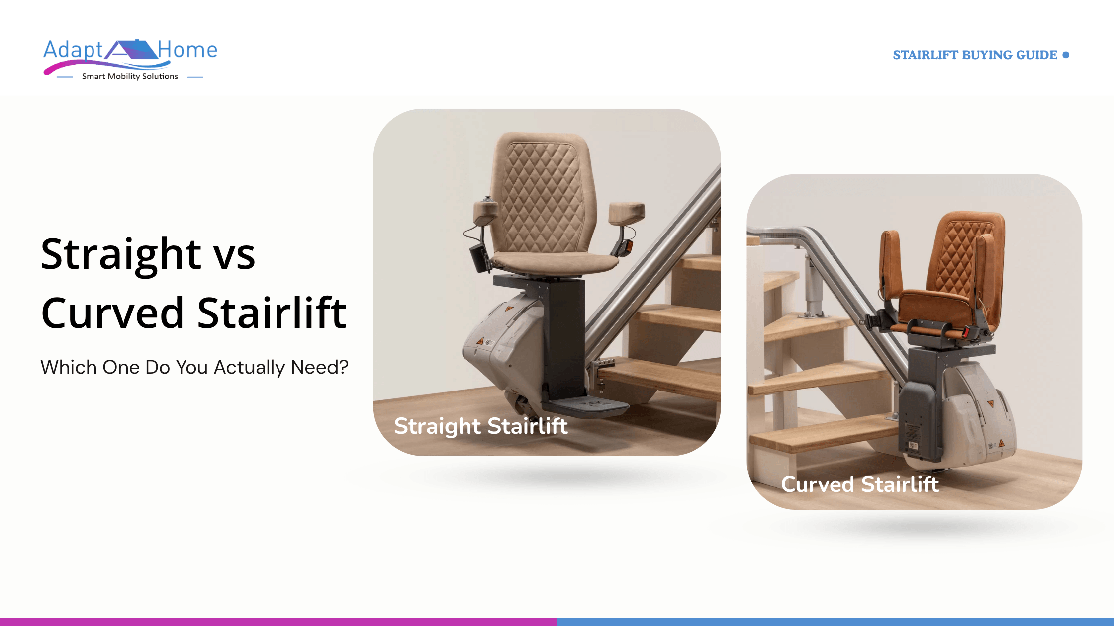 Straight vs Curved Stairlift